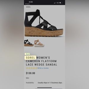 Sorel wedge sandals